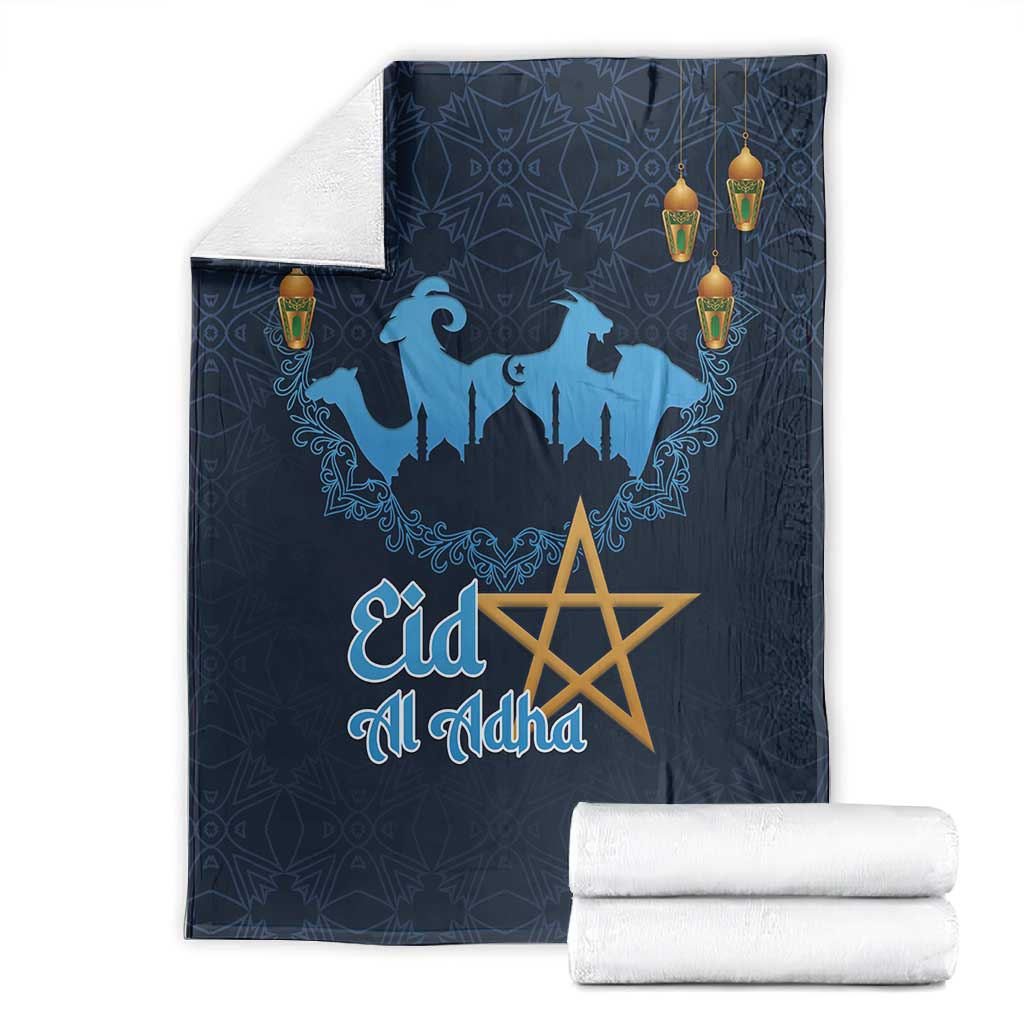 Happy Eid Al-Adha Blanket Morocco Mubarak