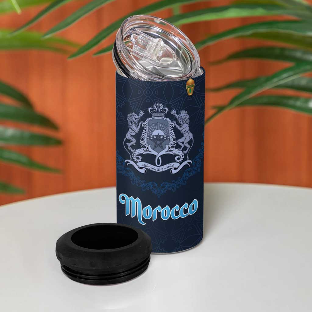 Happy Eid Al-Adha 4 in 1 Can Cooler Tumbler Morocco Mubarak