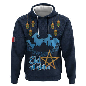 Happy Eid Al-Adha Hoodie Morocco Mubarak