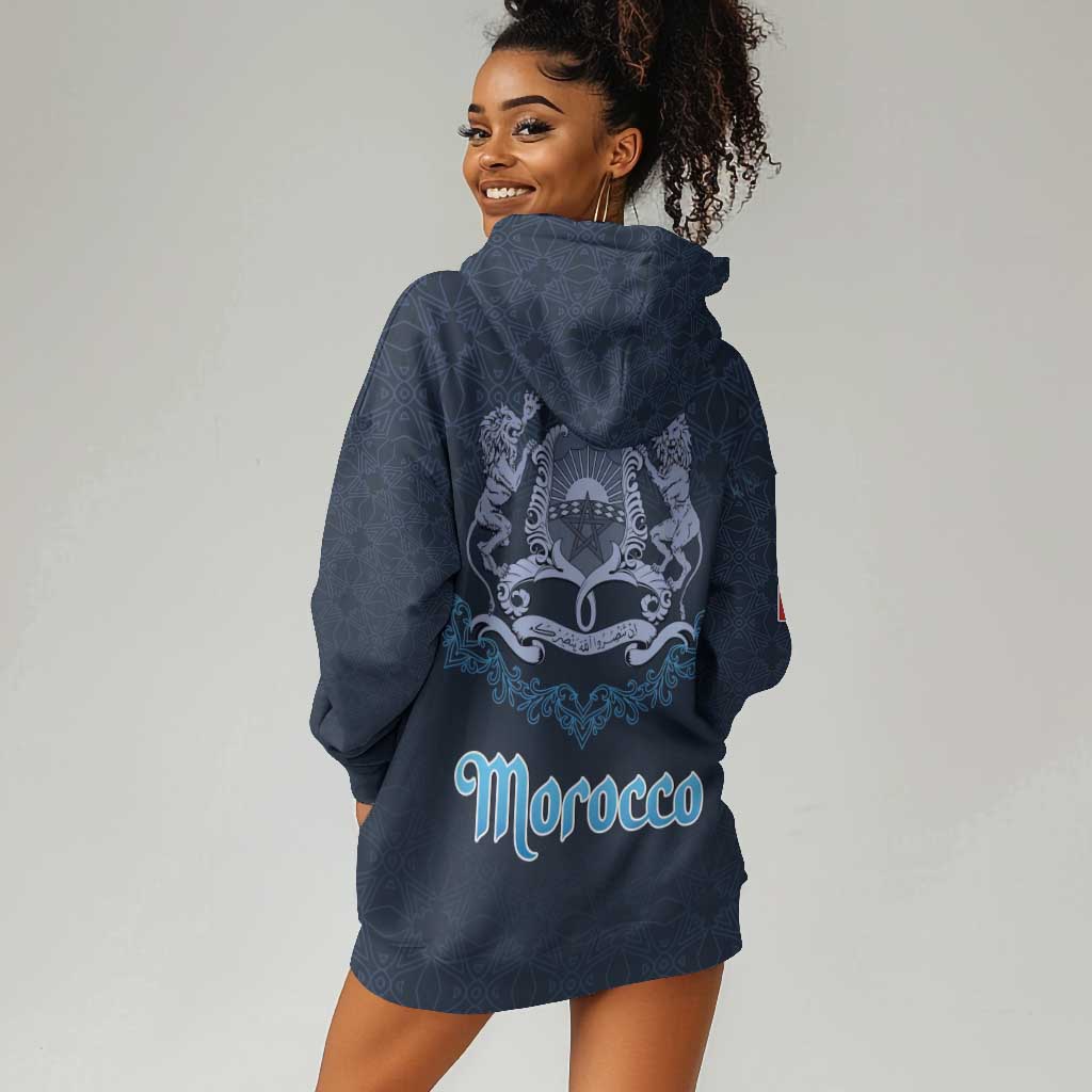 Happy Eid Al-Adha Hoodie Dress Morocco Mubarak