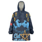 Happy Eid Al-Adha Kid Wearable Blanket Hoodie Morocco Mubarak