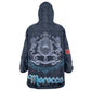 Happy Eid Al-Adha Kid Wearable Blanket Hoodie Morocco Mubarak