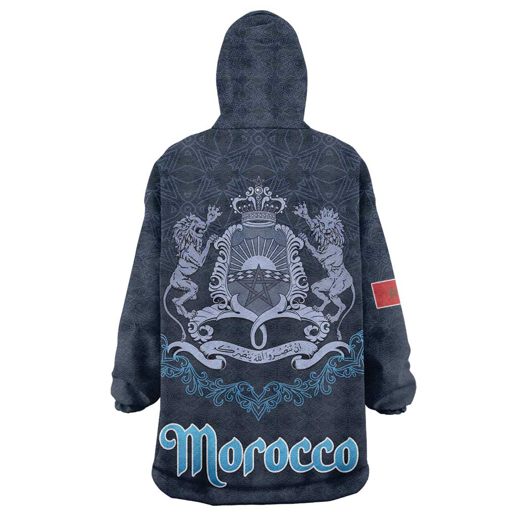 Happy Eid Al-Adha Kid Wearable Blanket Hoodie Morocco Mubarak