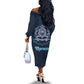 Happy Eid Al-Adha Off The Shoulder Long Sleeve Dress Morocco Mubarak