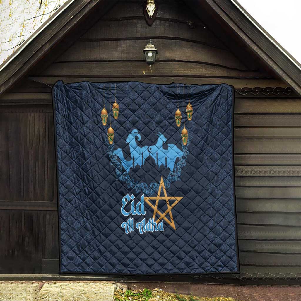 Happy Eid Al-Adha Quilt Morocco Mubarak