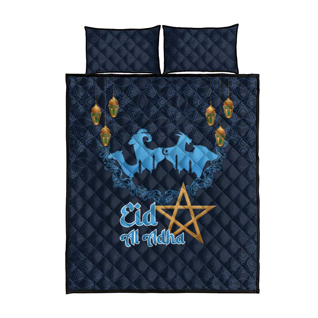 Happy Eid Al-Adha Quilt Bed Set Morocco Mubarak