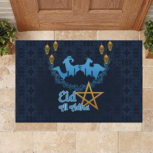 Happy Eid Al-Adha Rubber Doormat Morocco Mubarak