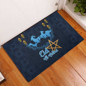 Happy Eid Al-Adha Rubber Doormat Morocco Mubarak