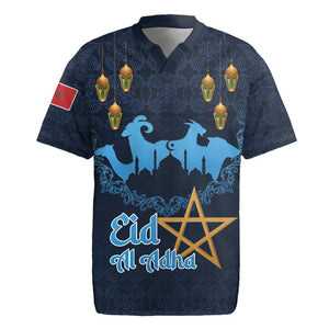 Happy Eid Al-Adha Rugby Jersey Morocco Mubarak