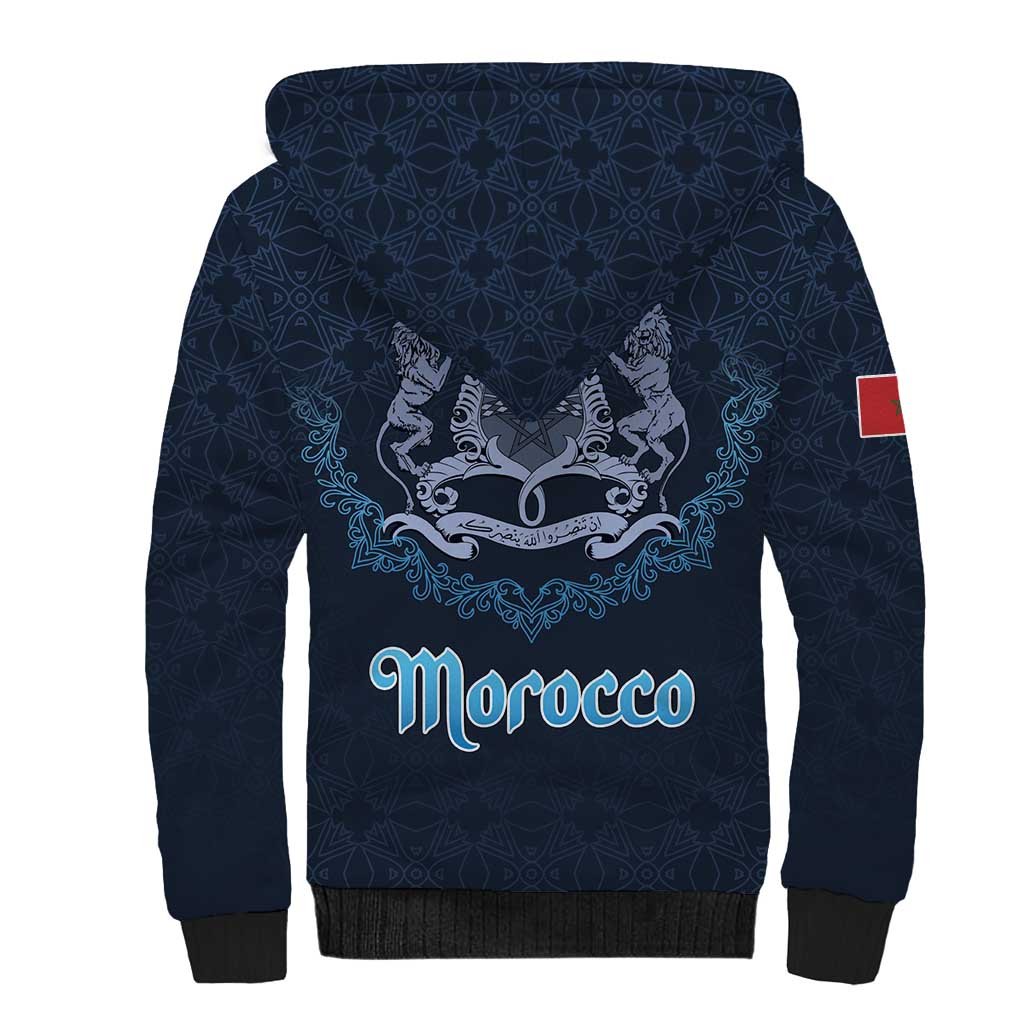 Happy Eid Al-Adha Sherpa Hoodie Morocco Mubarak