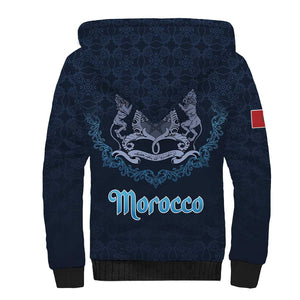 Happy Eid Al-Adha Sherpa Hoodie Morocco Mubarak