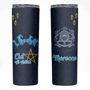Happy Eid Al-Adha Skinny Tumbler Morocco Mubarak