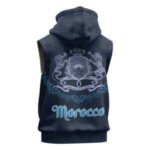 Happy Eid Al-Adha Sleeveless Zip Hoodie Morocco Mubarak - African Pride