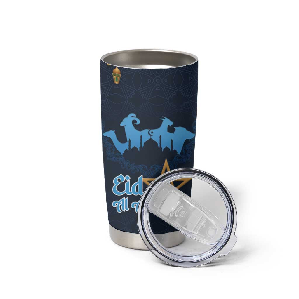 Happy Eid Al-Adha Tumbler Cup Morocco Mubarak