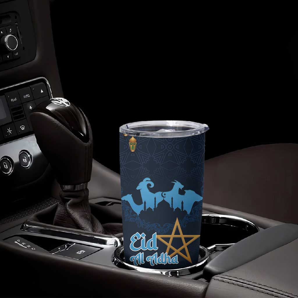 Happy Eid Al-Adha Tumbler Cup Morocco Mubarak
