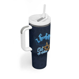 Happy Eid Al-Adha Tumbler With Handle Morocco Mubarak
