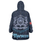 Happy Eid Al-Adha Wearable Blanket Hoodie Morocco Mubarak