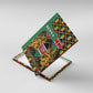 Kenya Canvas Wall Art - Kente Pattern, Coat Of Arms Design
