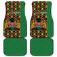 Kenya Car Mats - Kente Pattern, Coat Of Arms Design