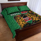 Kenya Quilt Bed Set - Kente Pattern, Coat Of Arms Design