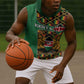 Kenya Sleeveless Hoodie - Kente Pattern, Coat Of Arms Design - African Pride