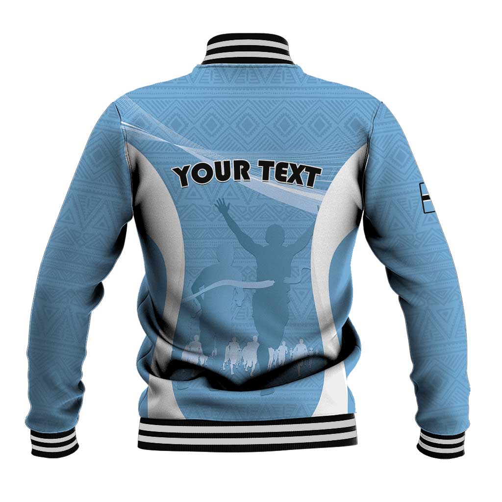 Personalized Botswana Athletics Baseball Jacket Go Champions - African Pride