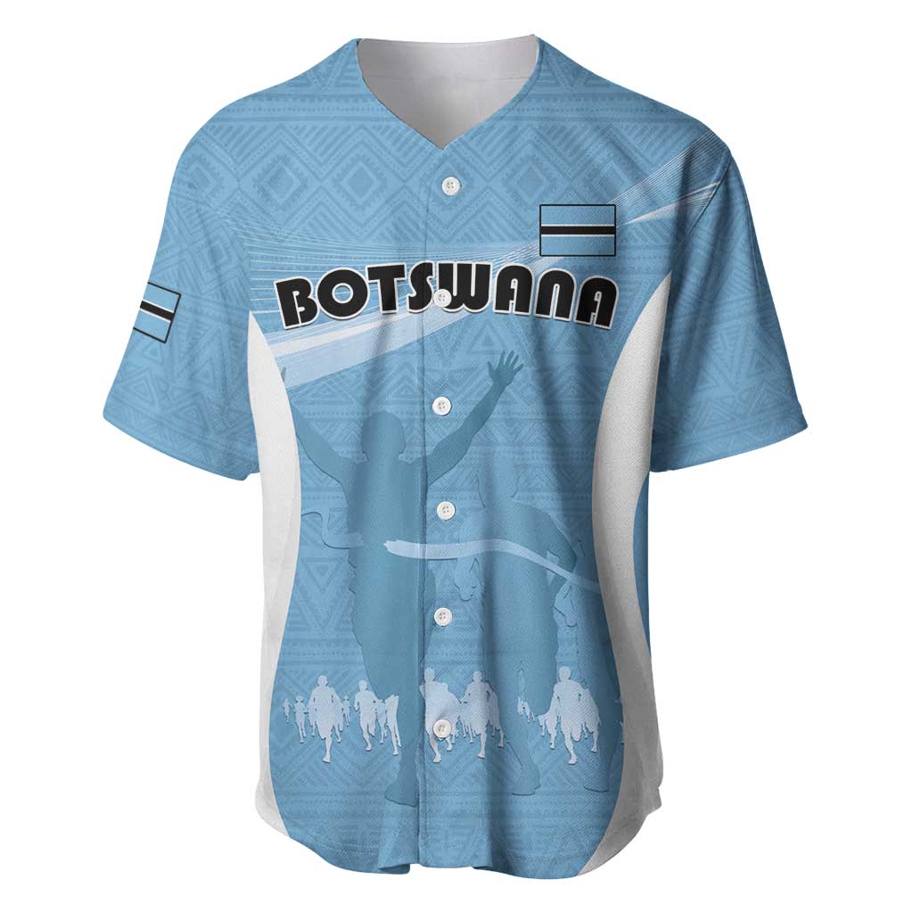 Personalized Botswana Athletics Baseball Jersey Go Champions - African Pride