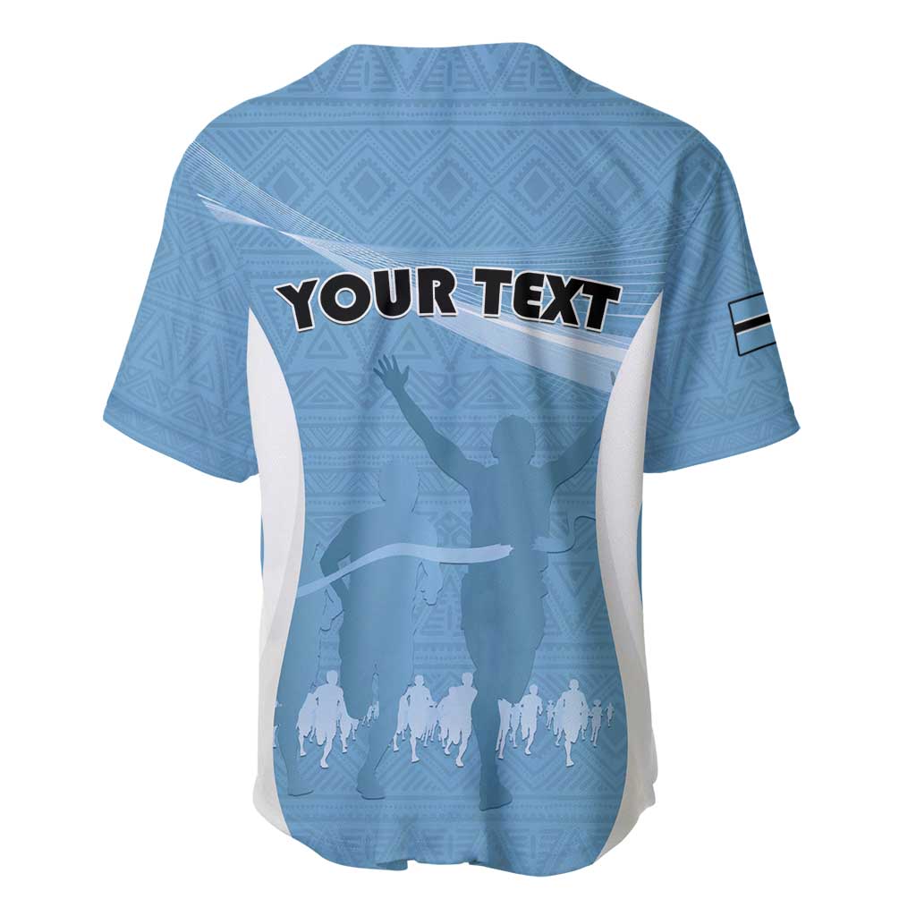 Personalized Botswana Athletics Baseball Jersey Go Champions - African Pride