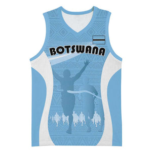Personalized Botswana Athletics Basketball Jersey Go Champions - African Pride