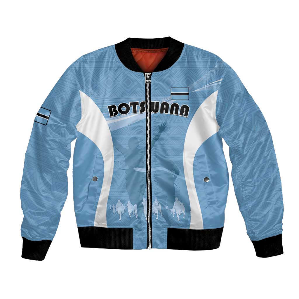 Personalized Botswana Athletics Bomber Jacket Go Champions - African Pride