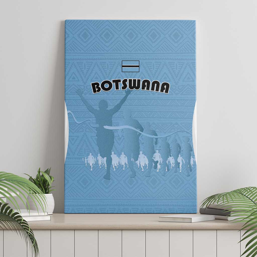 Botswana Athletics Canvas Wall Art Go Champions - African Pride