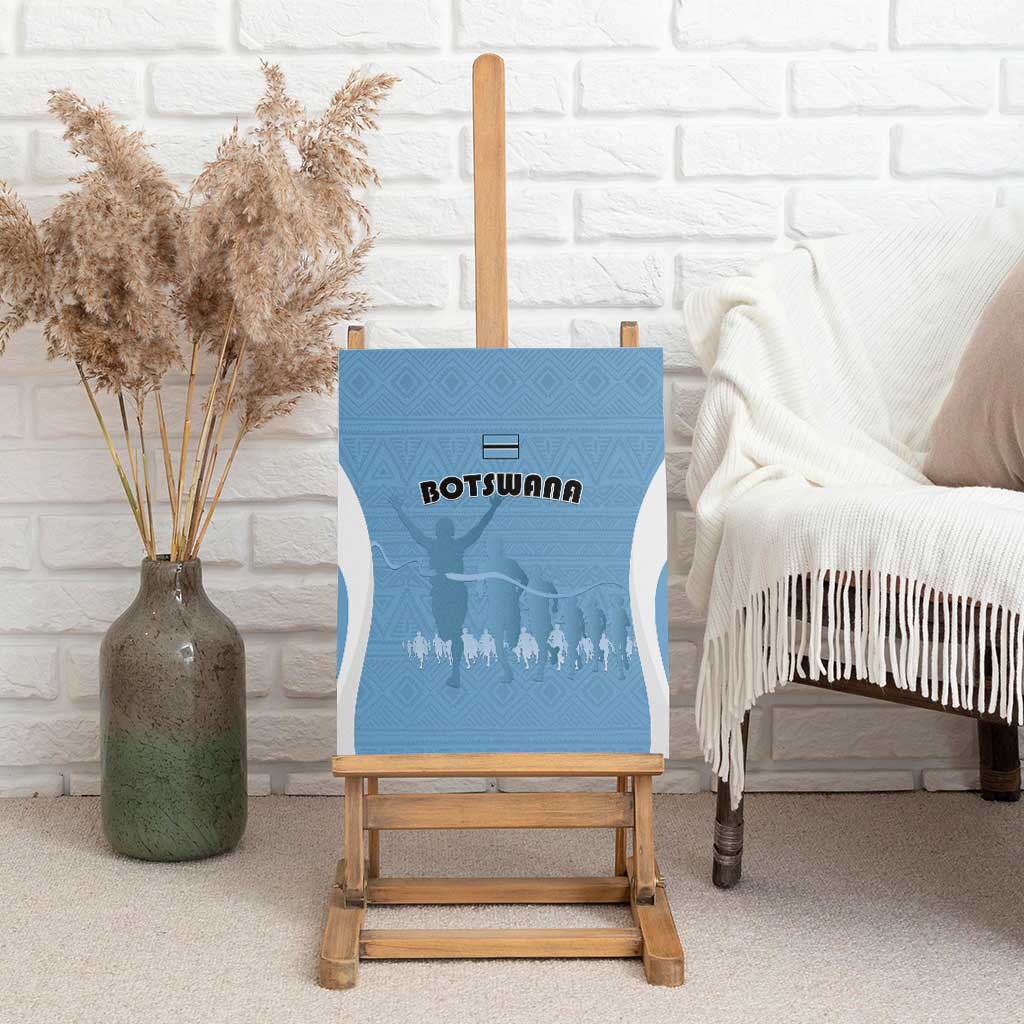 Botswana Athletics Canvas Wall Art Go Champions - African Pride