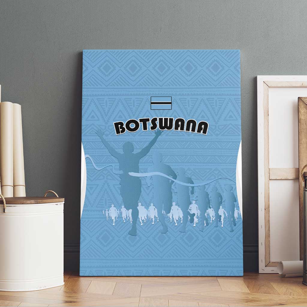 Botswana Athletics Canvas Wall Art Go Champions - African Pride