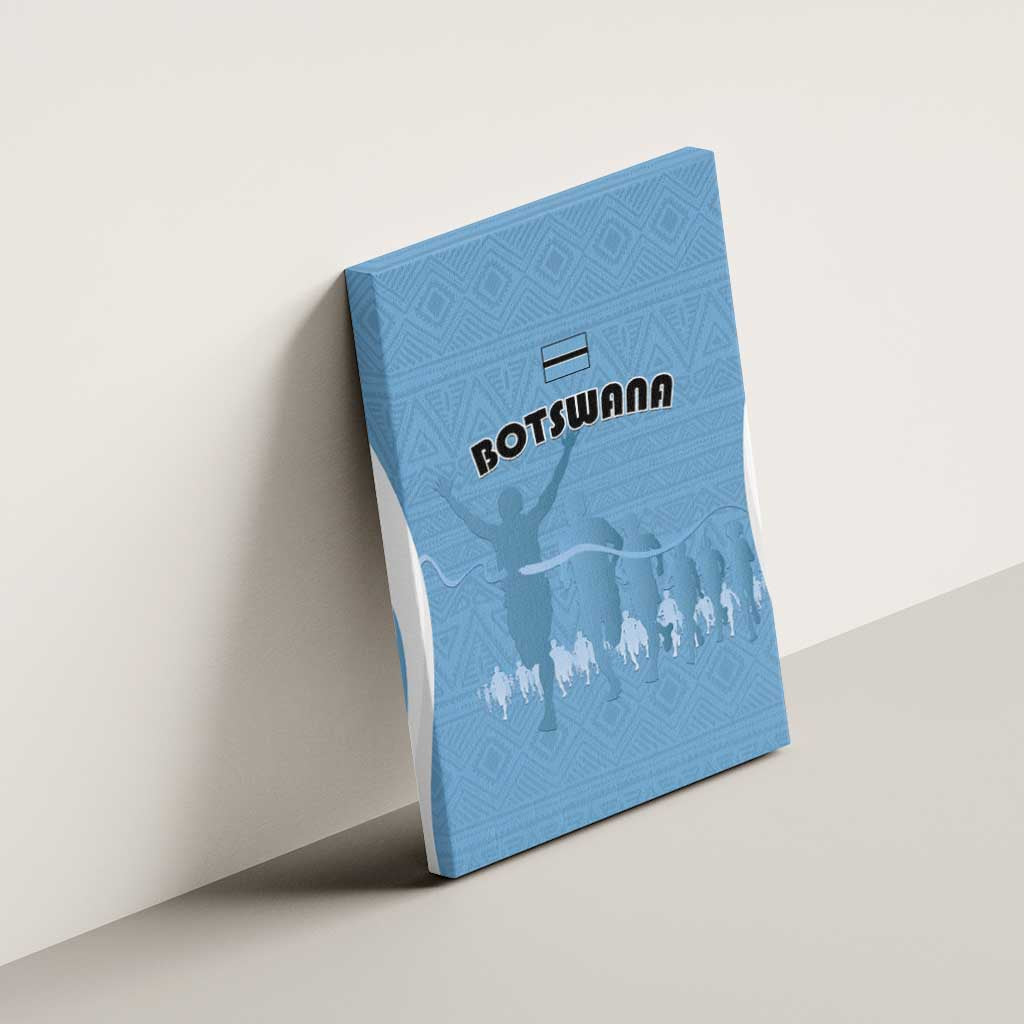 Botswana Athletics Canvas Wall Art Go Champions - African Pride