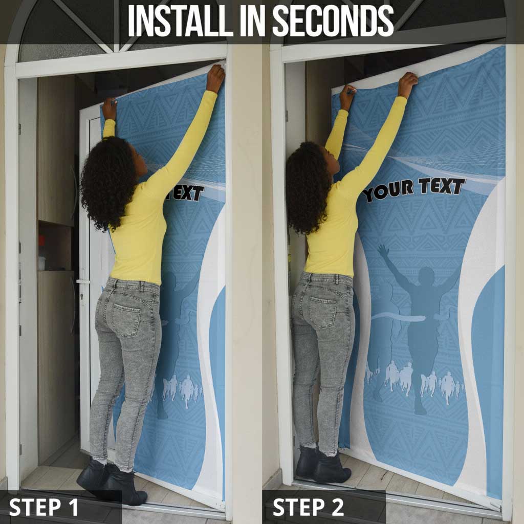 Personalized Botswana Athletics Door Cover Go Champions Go