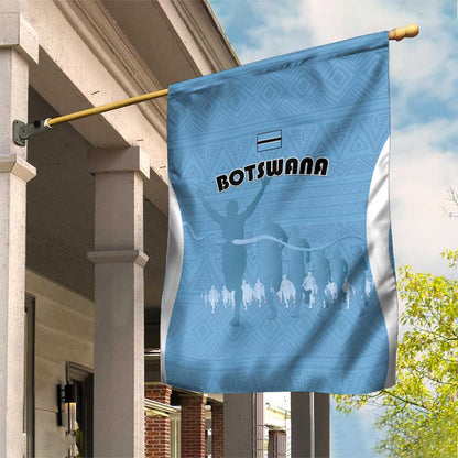 Botswana Athletics Garden Flag Go Champions - African Pride