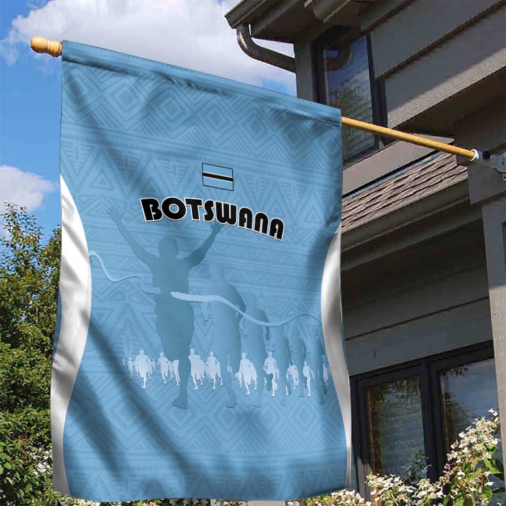 Botswana Athletics Garden Flag Go Champions - African Pride