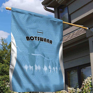 Botswana Athletics Garden Flag Go Champions - African Pride