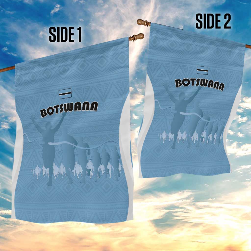 Botswana Athletics Garden Flag Go Champions - African Pride