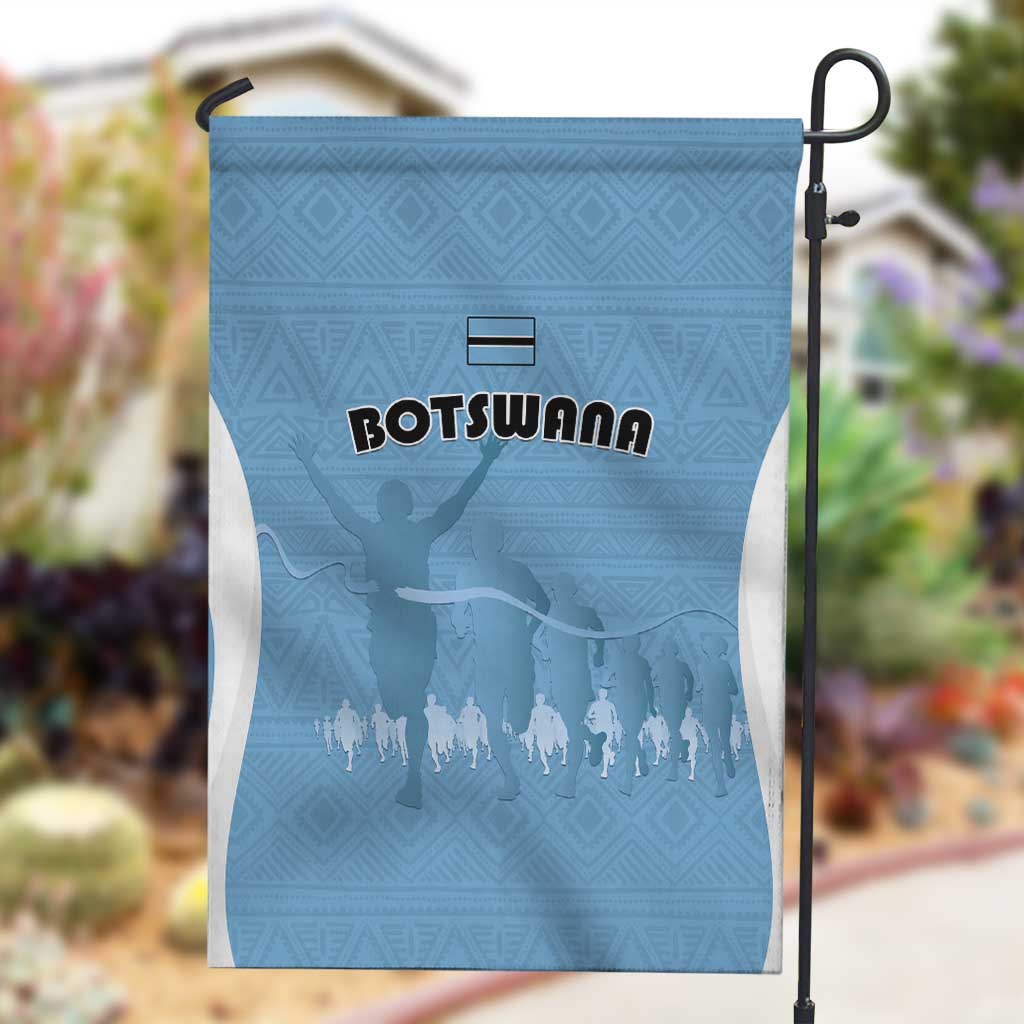 Botswana Athletics Garden Flag Go Champions - African Pride