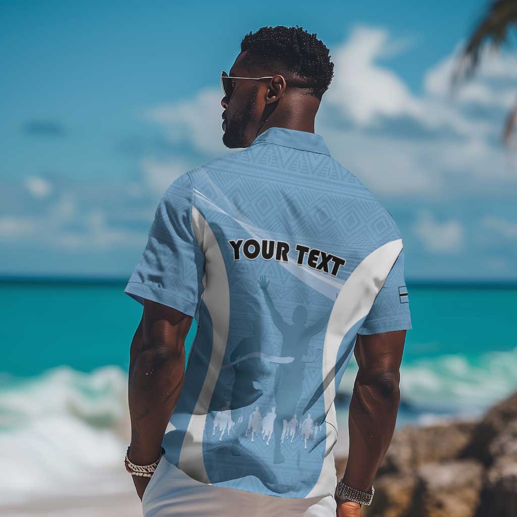 Personalized Botswana Athletics Hawaiian Shirt Go Champions - African Pride