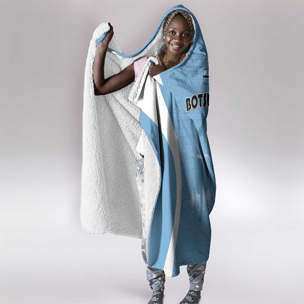 Botswana Athletics Hooded Blanket Go Champions - African Pride