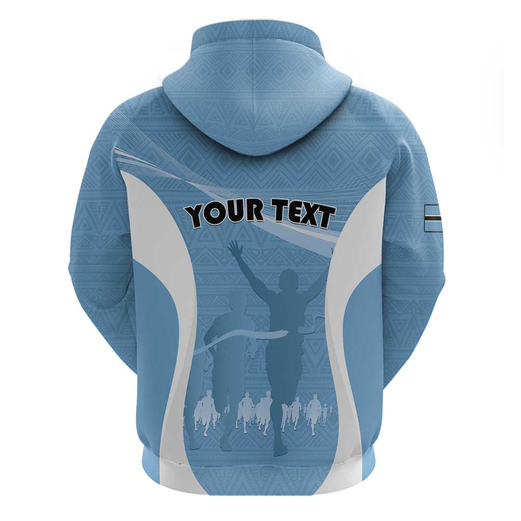 Personalized Botswana Athletics Hoodie Go Champions - African Pride