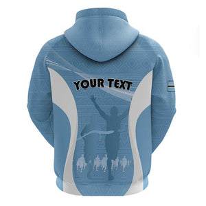 Personalized Botswana Athletics Hoodie Go Champions - African Pride