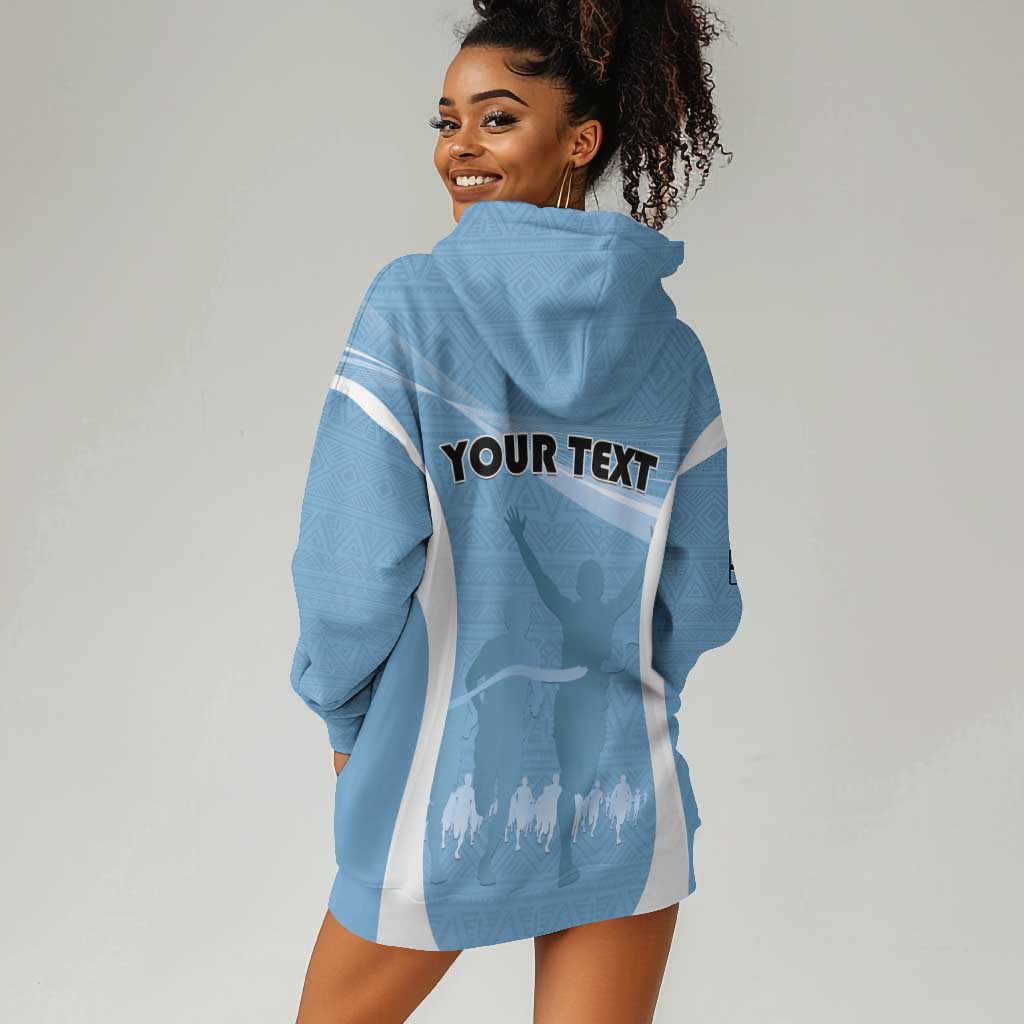 Personalized Botswana Athletics Hoodie Dress Go Champions - African Pride