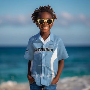 Personalized Botswana Athletics Kid Hawaiian Shirt Go Champions - African Pride