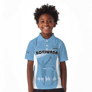Personalized Botswana Athletics Kid Polo Shirt Go Champions - African Pride