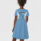 Personalized Botswana Athletics Kid Short Sleeve Dress Go Champions - African Pride