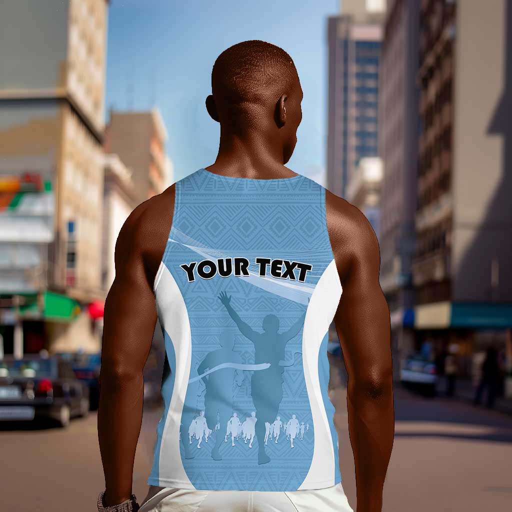 Personalized Botswana Athletics Men Tank Top Go Champions - African Pride