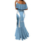 Personalized Botswana Athletics Mermaid Dress Go Champions - African Pride